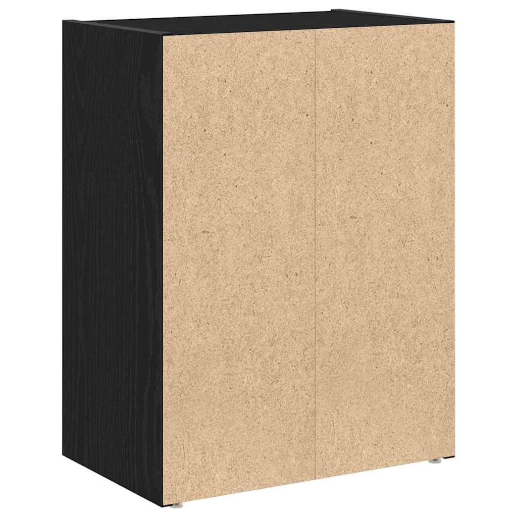 vidaXL Βιβλιοθήκη Μαύρη Δρυς 40x24x52 εκ. Κατασκευασμένο ξύλο