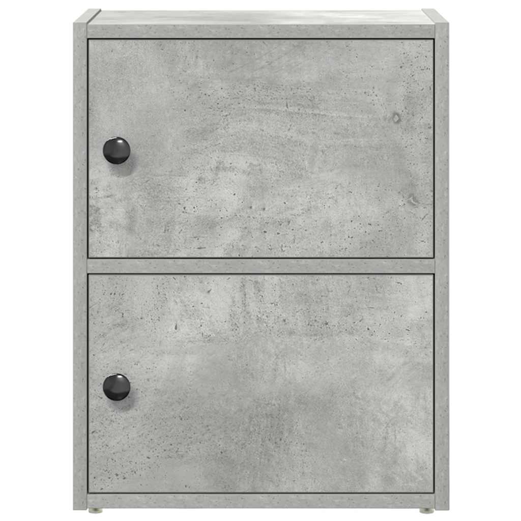 vidaXL Βιβλιοθήκη Γκρι Σκυροδέματος 40x24x52 εκ. Επεξεργ. Ξύλο