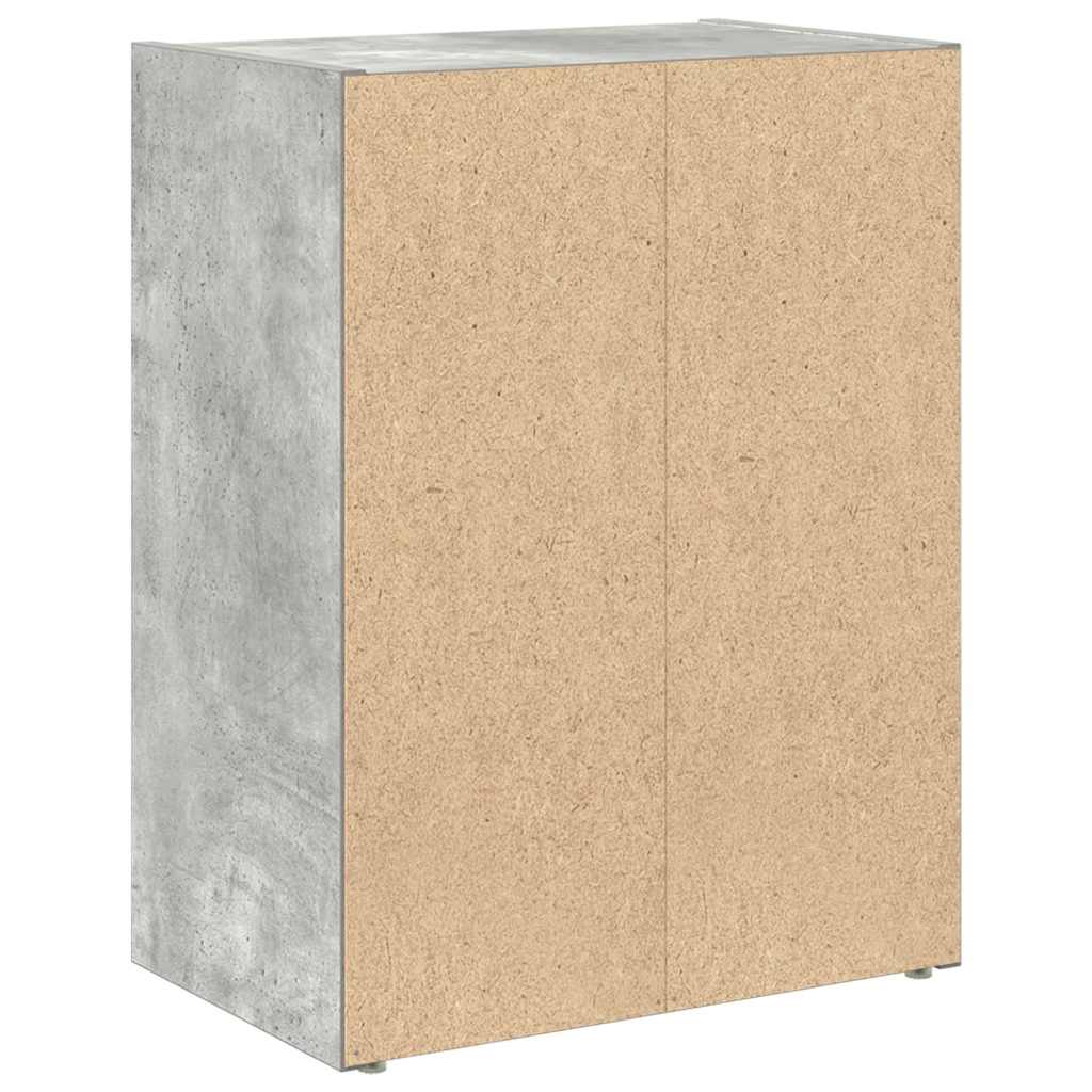 vidaXL Βιβλιοθήκη Γκρι Σκυροδέματος 40x24x52 εκ. Επεξεργ. Ξύλο