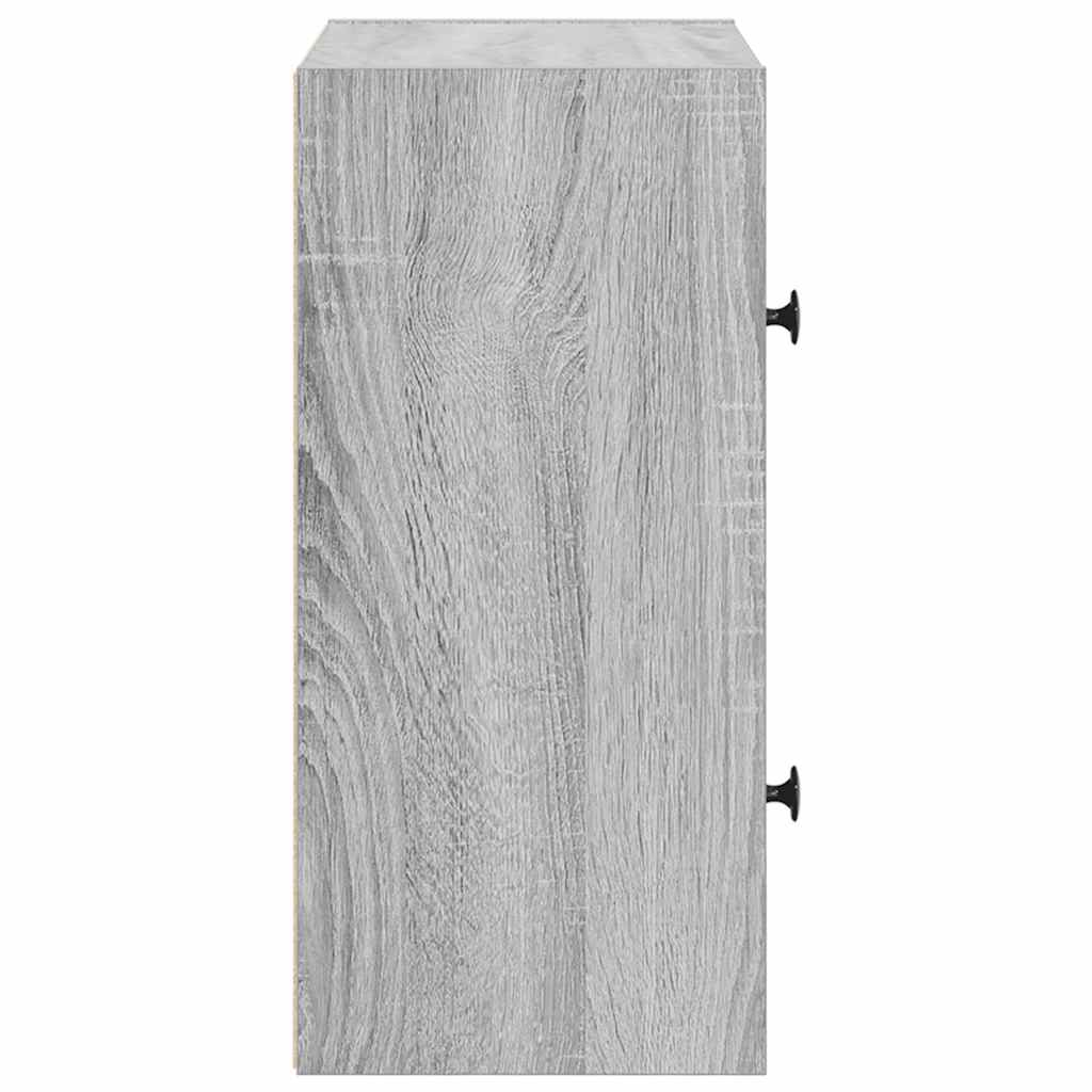 vidaXL Βιβλιοθήκη Γκρι Sonoma 40x24x52 εκ. από Επεξεργασμένο Ξύλο
