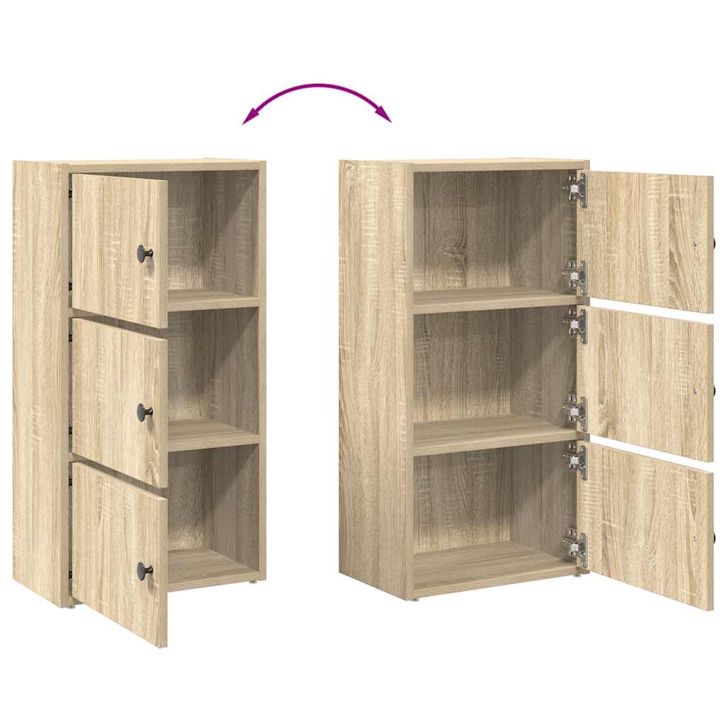 vidaXL Βιβλιοθήκη Sonoma Δρυς 40x24x77 εκ. από Επεξεργασμένο Ξύλο