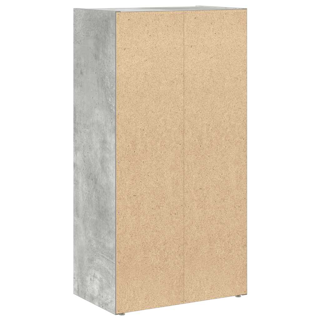 vidaXL Βιβλιοθήκη Γκρι Σκυροδέματος 40x24x77 εκ. Επεξεργ. Ξύλο