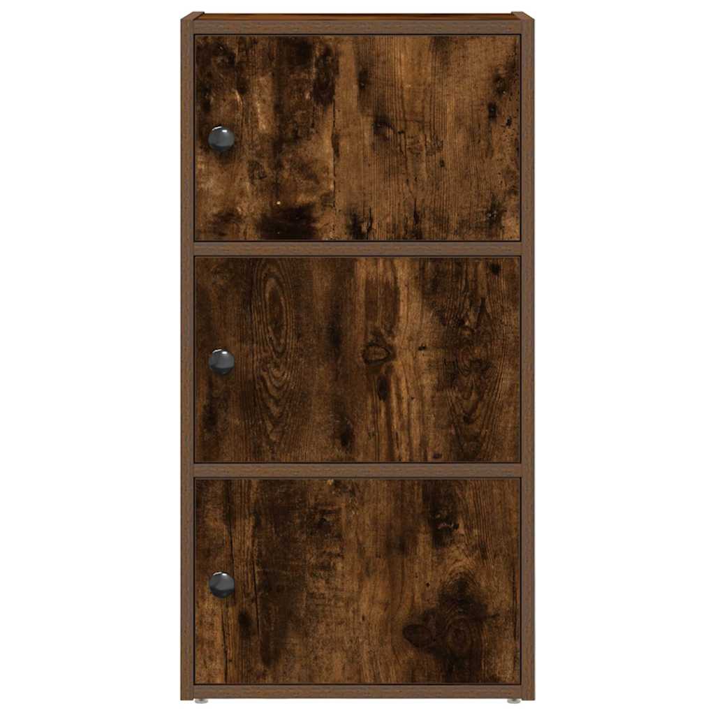 vidaXL Βιβλιοθήκη Καπνιστή Δρυς 40x24x77 εκ. από Επεξεργασμένο Ξύλο