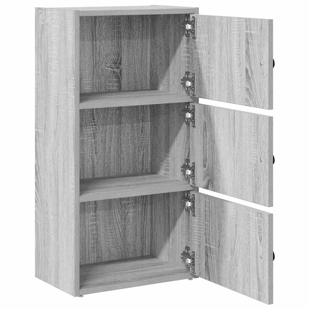 vidaXL Βιβλιοθήκη Γκρι Sonoma 40x24x77 εκ. από Επεξεργασμένο Ξύλο