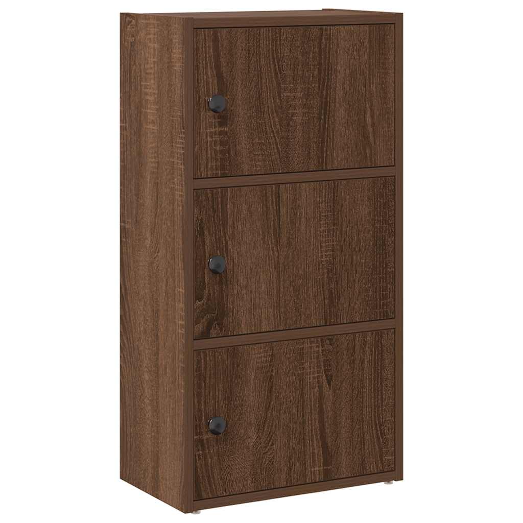 vidaXL Βιβλιοθήκη Καφέ Δρυς 40x24x77 εκ. από Επεξεργασμένο Ξύλο