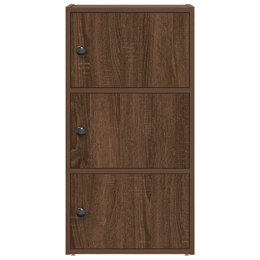vidaXL Βιβλιοθήκη Καφέ Δρυς 40x24x77 εκ. από Επεξεργασμένο Ξύλο