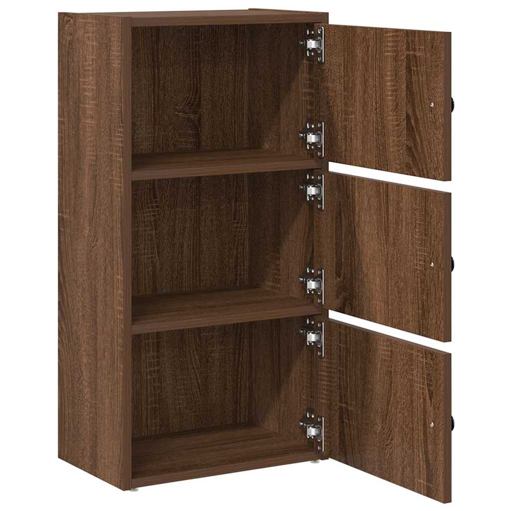vidaXL Βιβλιοθήκη Καφέ Δρυς 40x24x77 εκ. από Επεξεργασμένο Ξύλο