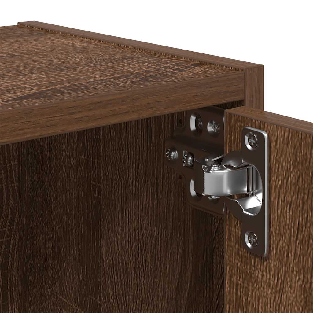 vidaXL Βιβλιοθήκη Καφέ Δρυς 40x24x77 εκ. από Επεξεργασμένο Ξύλο