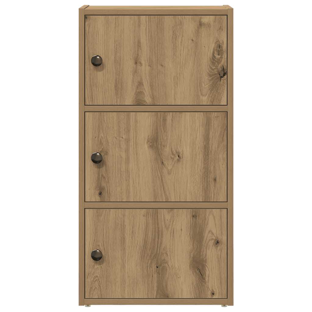 vidaXL Βιβλιοθήκη Αρτισιανή Δρυς 40x24x77 εκ. Επεξ. Ξύλο