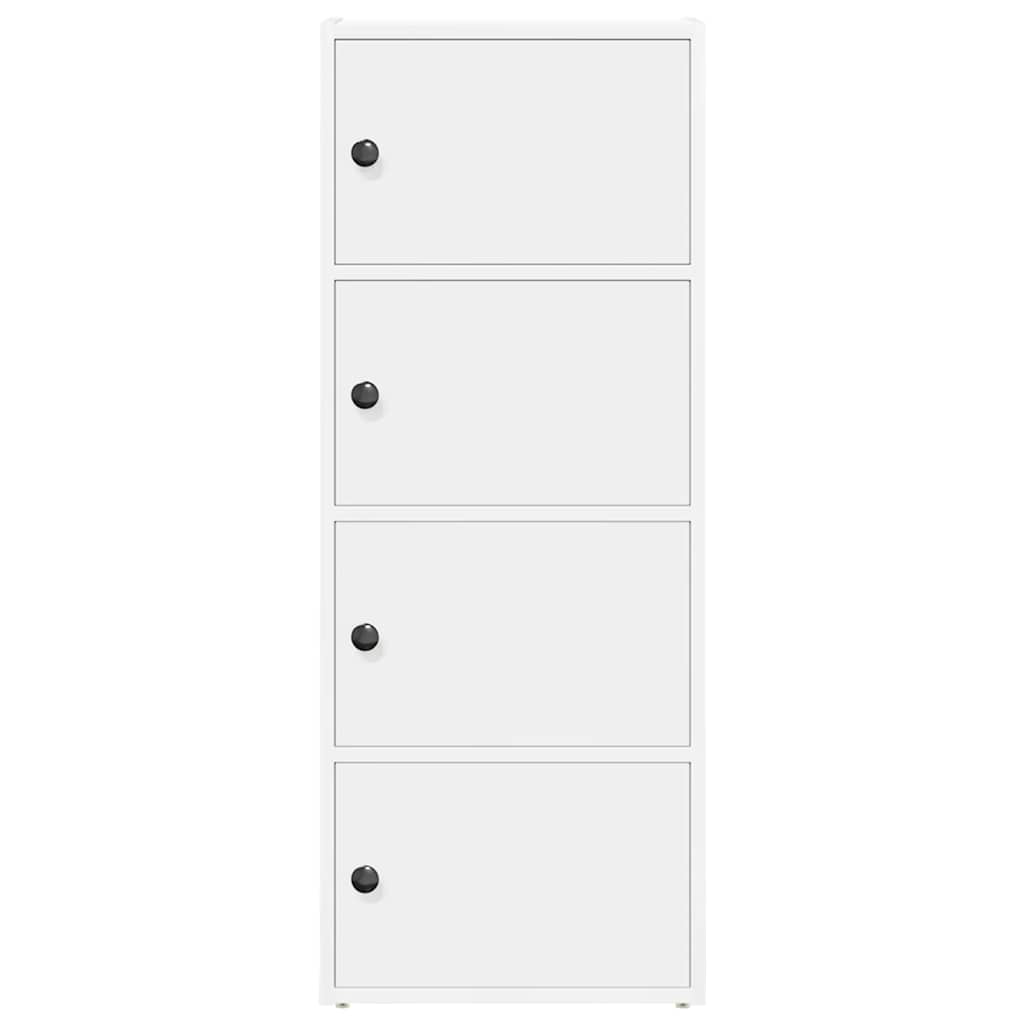 vidaXL Βιβλιοθήκη Λευκή 40x24x102 εκ. από Επεξεργασμένο Ξύλο