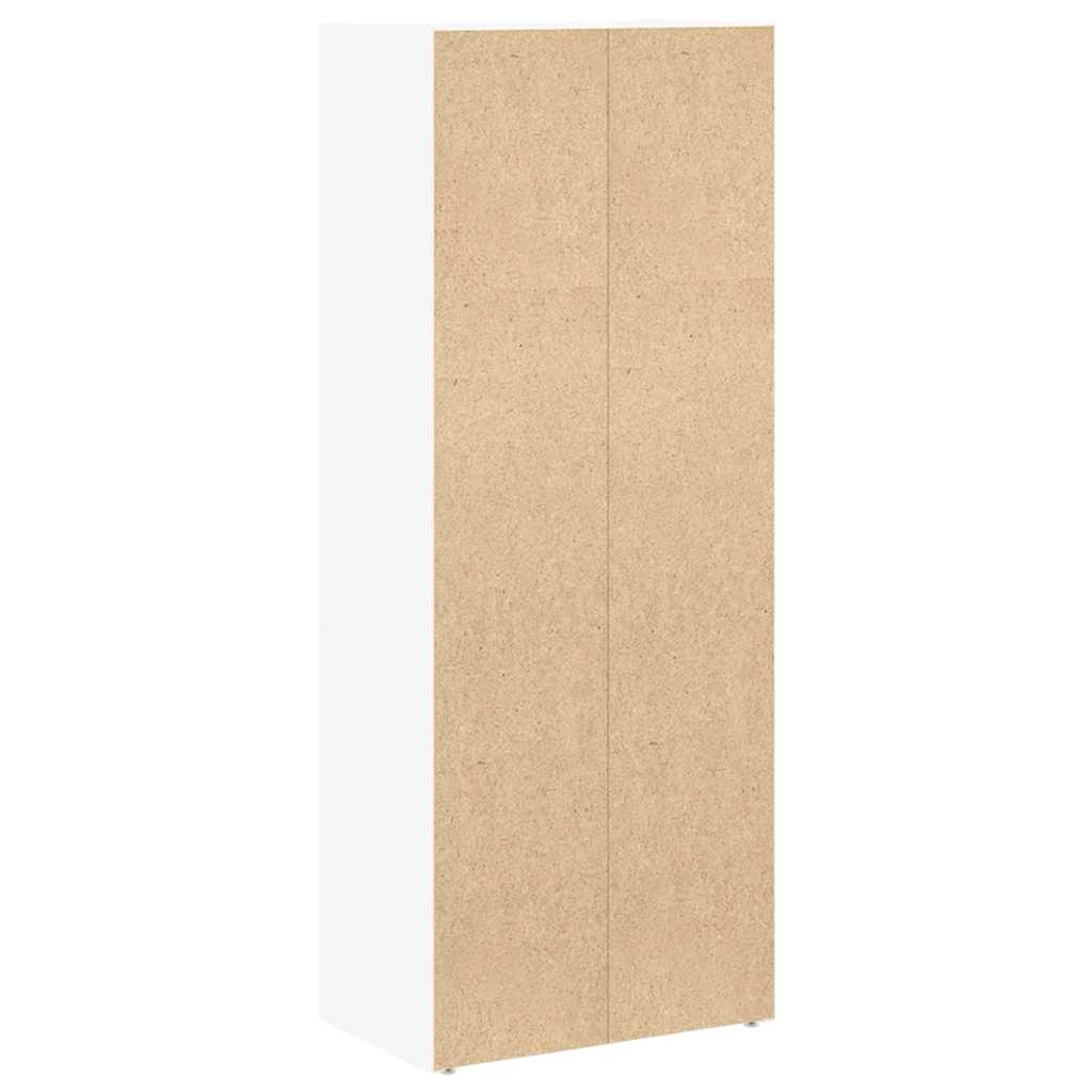 vidaXL Βιβλιοθήκη Λευκή 40x24x102 εκ. από Επεξεργασμένο Ξύλο