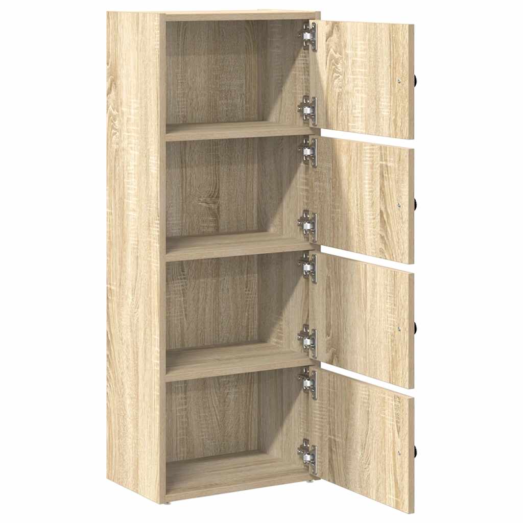 vidaXL Βιβλιοθήκη Sonoma Δρυς 40x24x102 εκ. από Επεξεργασμένο Ξύλο