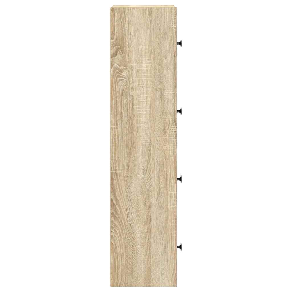 vidaXL Βιβλιοθήκη Sonoma Δρυς 40x24x102 εκ. από Επεξεργασμένο Ξύλο