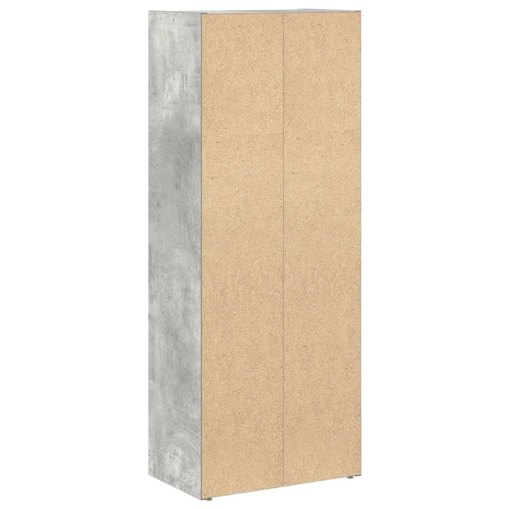 vidaXL Βιβλιοθήκη Γκρι Σκυροδέματος 40x24x102 εκ. Επεξεργ. Ξύλο
