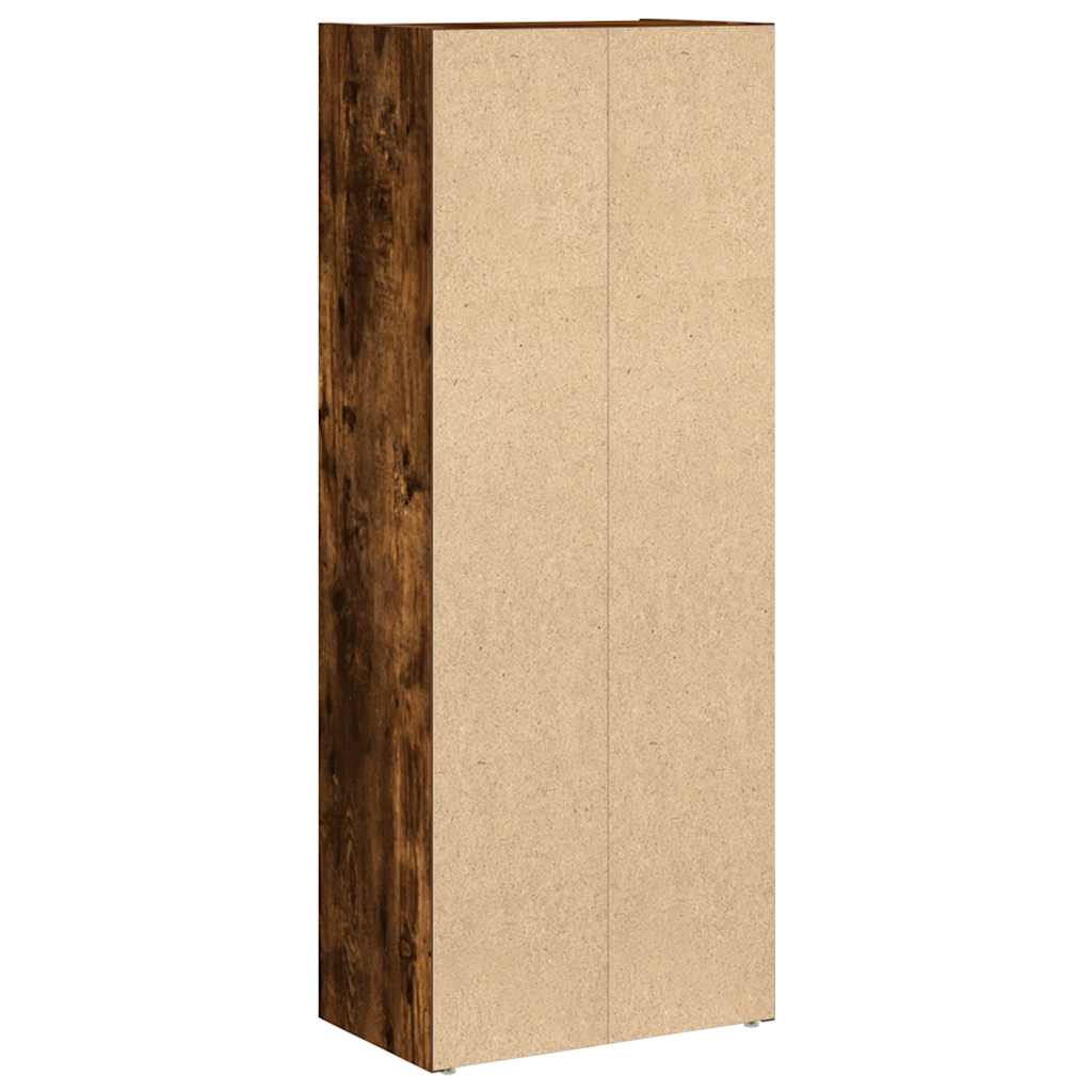 vidaXL Βιβλιοθήκη Καπνιστή Δρυς 40x24x102 εκ. από Επεξεργασμένο Ξύλο