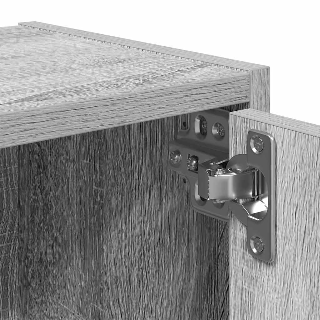vidaXL Βιβλιοθήκη Γκρι Sonoma 40x24x102 εκ. από Επεξεργασμένο Ξύλο