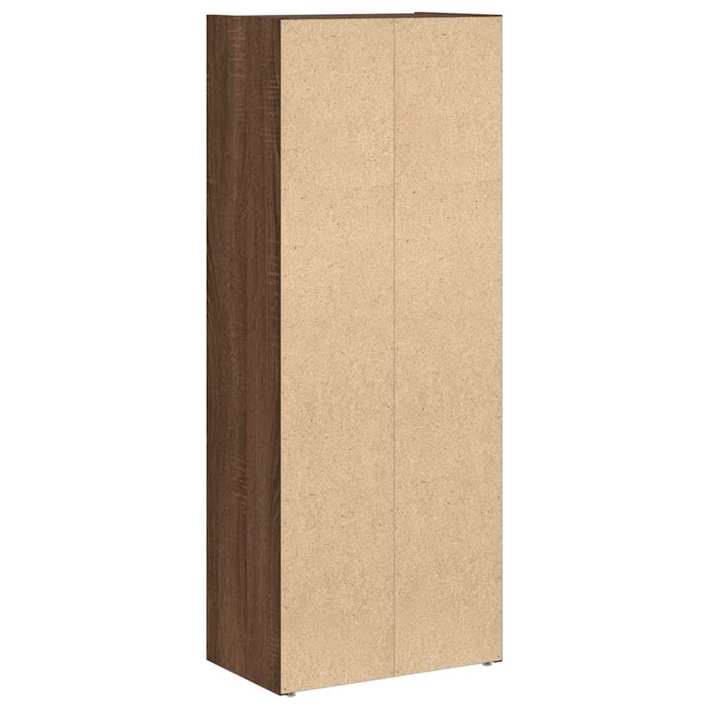 vidaXL Βιβλιοθήκη Καφέ Δρυς 40x24x102 εκ. από Επεξεργασμένο Ξύλο