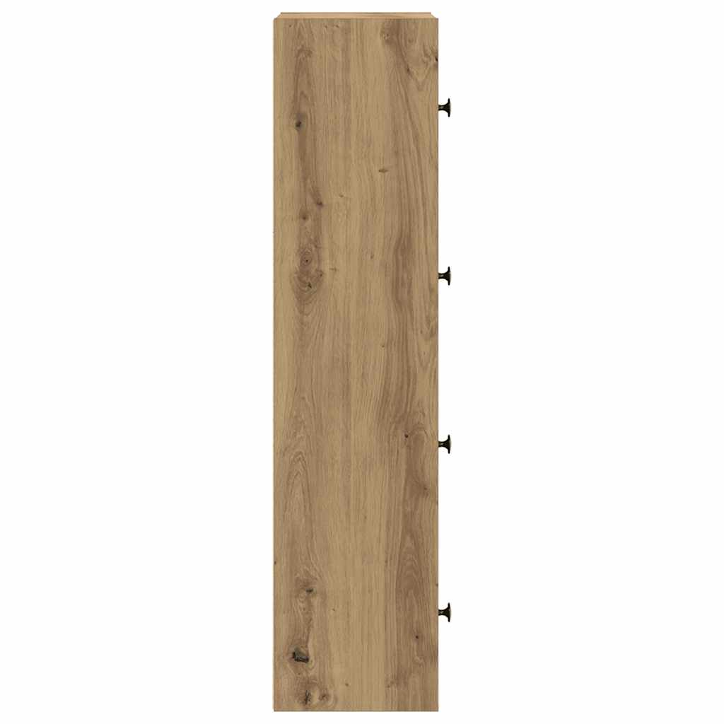 vidaXL Βιβλιοθήκη Αρτισιανή Δρυς 40x24x102 εκ. Επεξ. Ξύλο