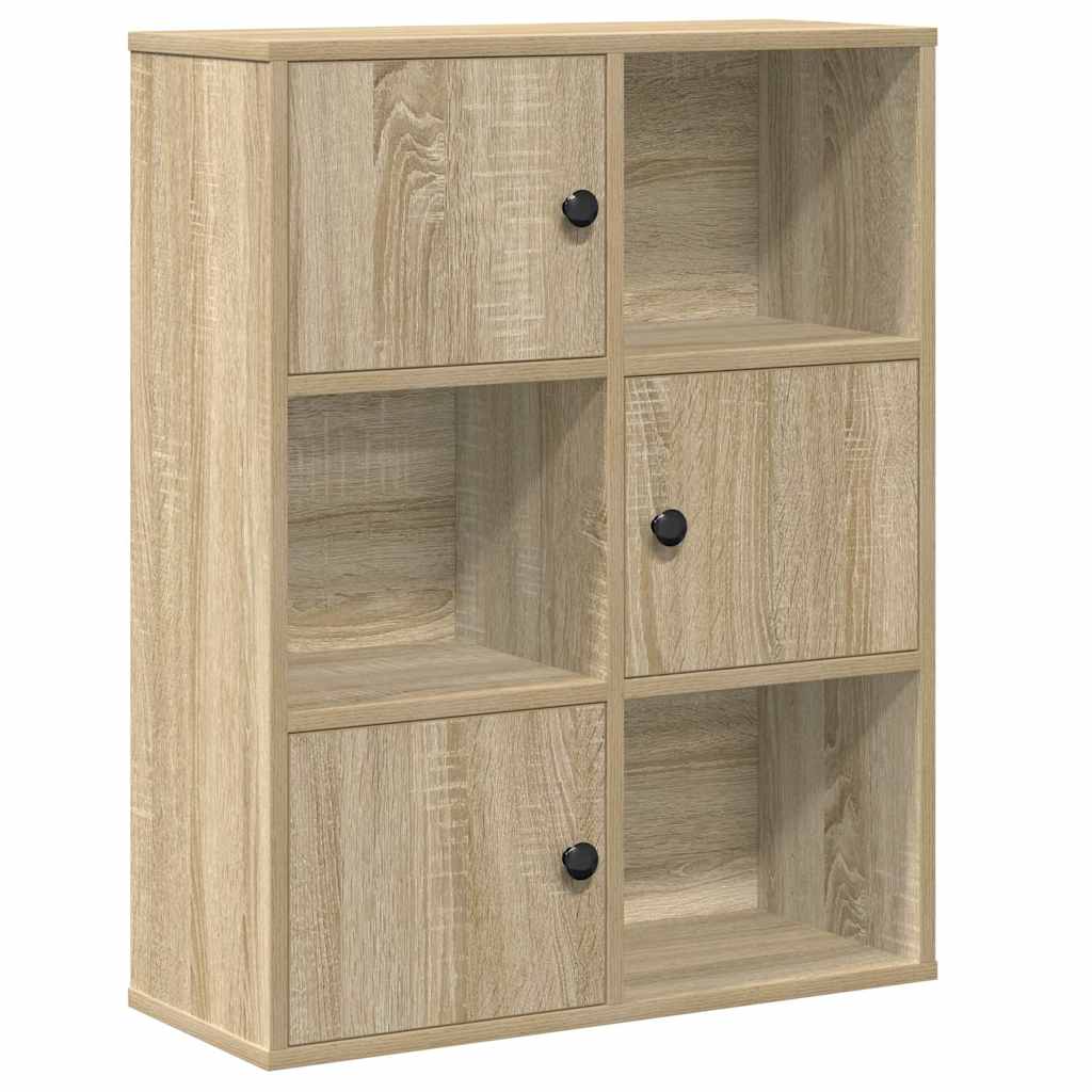 vidaXL Βιβλιοθήκη Sonoma Δρυς 60x24x76,5 εκ. από Επεξεργασμένο Ξύλο