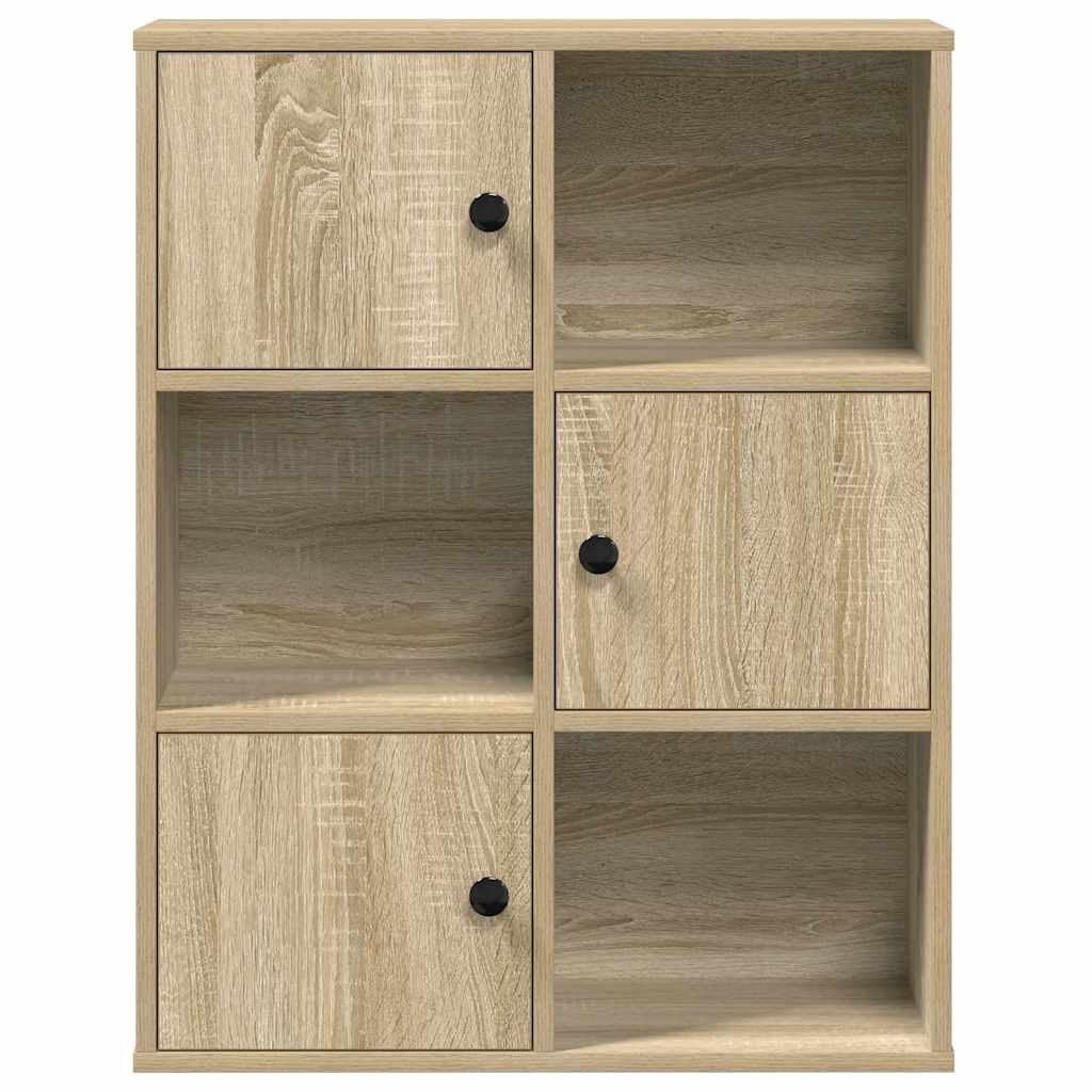 vidaXL Βιβλιοθήκη Sonoma Δρυς 60x24x76,5 εκ. από Επεξεργασμένο Ξύλο