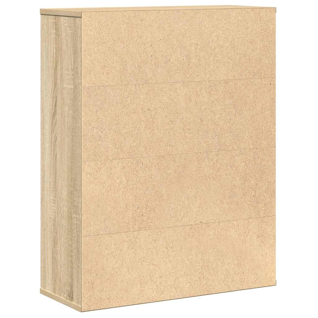 vidaXL Βιβλιοθήκη Sonoma Δρυς 60x24x76,5 εκ. από Επεξεργασμένο Ξύλο