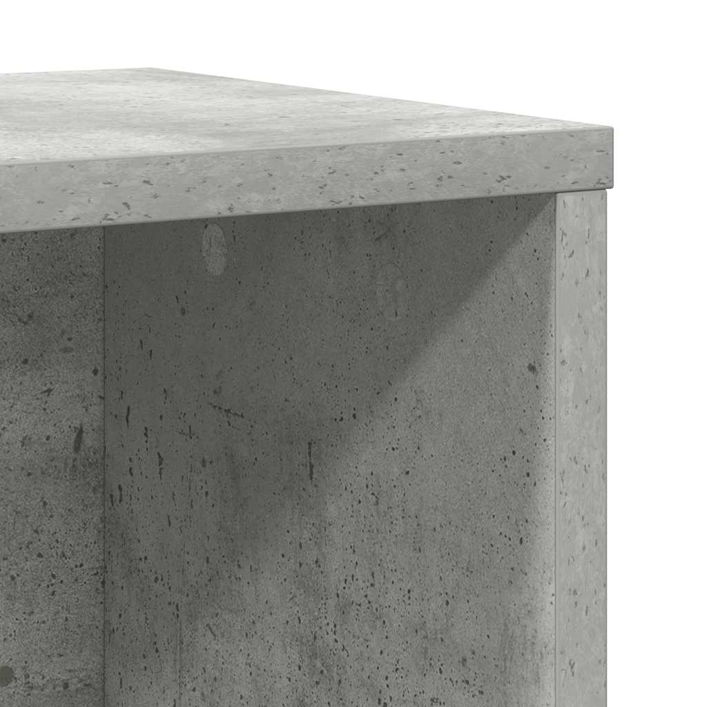 vidaXL Βιβλιοθήκη Γκρι Σκυροδέματος 60x24x76,5 εκ. Επεξεργ. Ξύλο