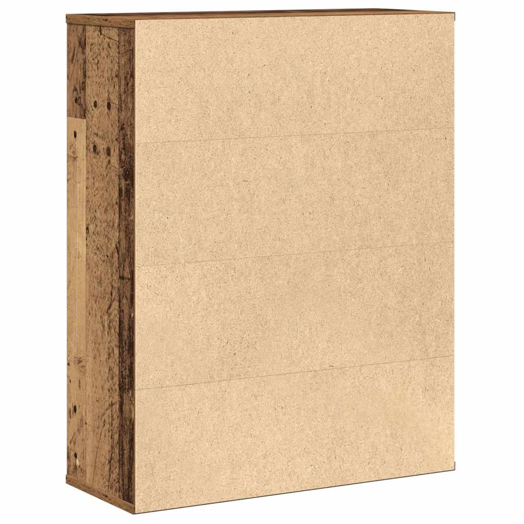 vidaXL Βιβλιοθήκη Όψη Παλαιού Ξύλου 60x24x76,5 εκ. Επεξεργασμένο Ξύλο