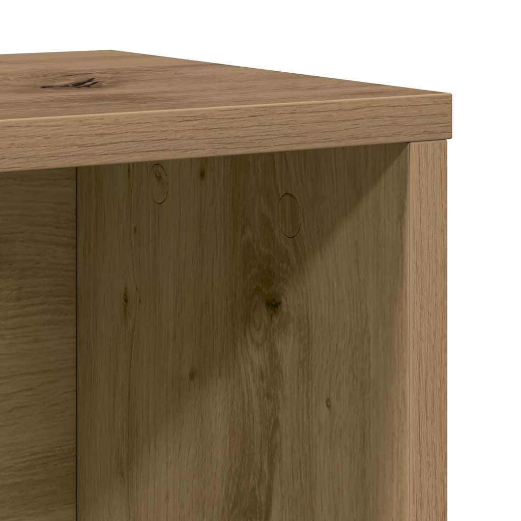 vidaXL Βιβλιοθήκη Αρτισιανή Δρυς 60x24x76,5 εκ. Επεξ. Ξύλο