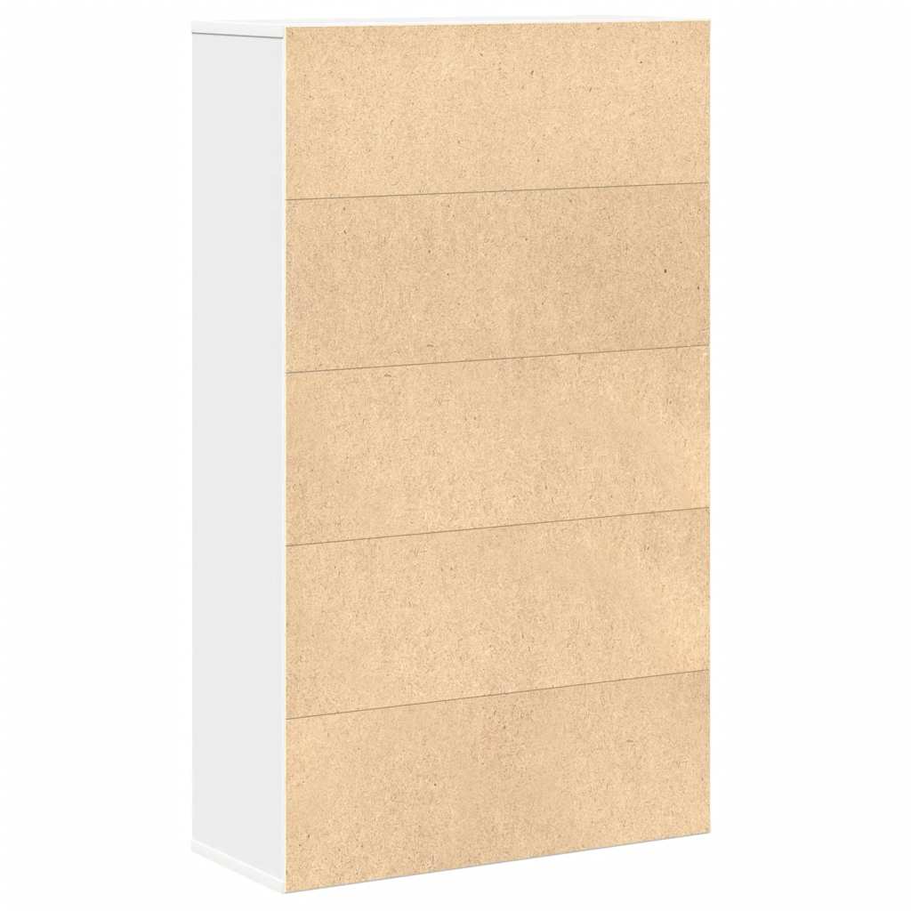 vidaXL Βιβλιοθήκη Λευκή 60x24x101,5 εκ. από Επεξεργασμένο Ξύλο