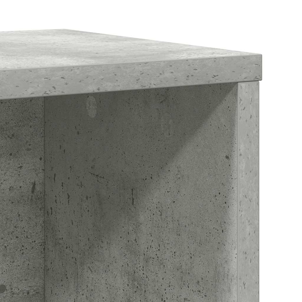 vidaXL Βιβλιοθήκη Γκρι Σκυροδέματος 60x24x101,5 εκ. Επεξεργ. Ξύλο