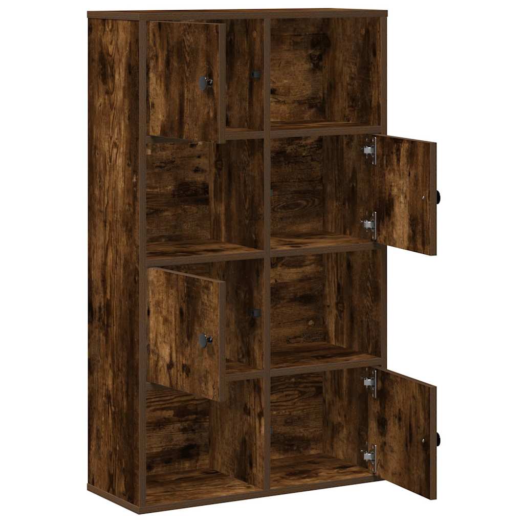 vidaXL Βιβλιοθήκη Καπνιστή Δρυς 60x24x101,5 εκ. από Επεξεργασμένο Ξύλο