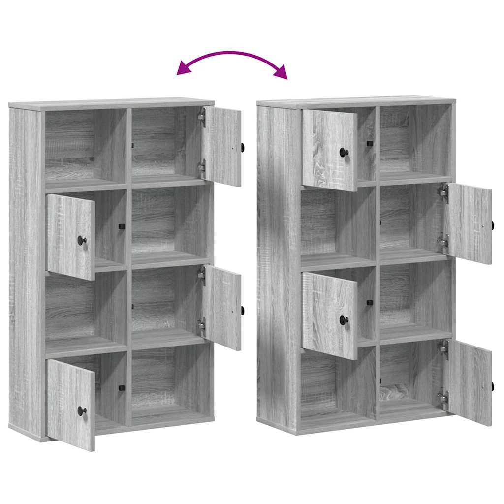 vidaXL Βιβλιοθήκη Γκρι Sonoma 60x24x101,5 εκ. από Επεξεργασμένο Ξύλο