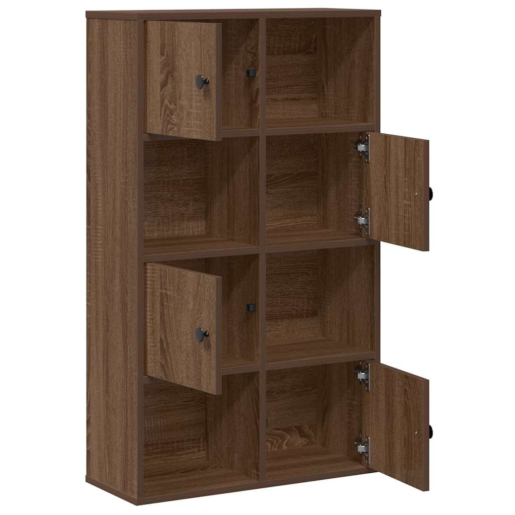 vidaXL Βιβλιοθήκη Καφέ Δρυς 60x24x101,5 εκ. από Επεξεργασμένο Ξύλο