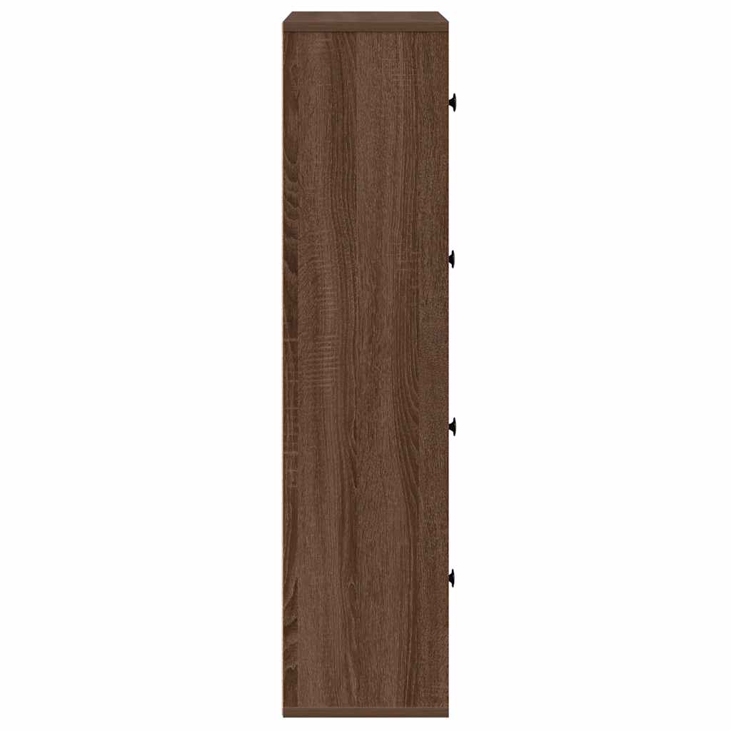 vidaXL Βιβλιοθήκη Καφέ Δρυς 60x24x101,5 εκ. από Επεξεργασμένο Ξύλο