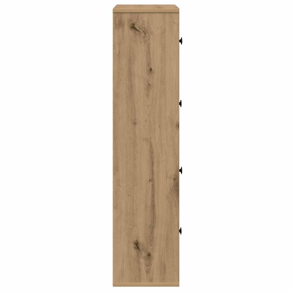 vidaXL Βιβλιοθήκη Αρτισιανή Δρυς 60x24x101,5 εκ. Επεξ. Ξύλο