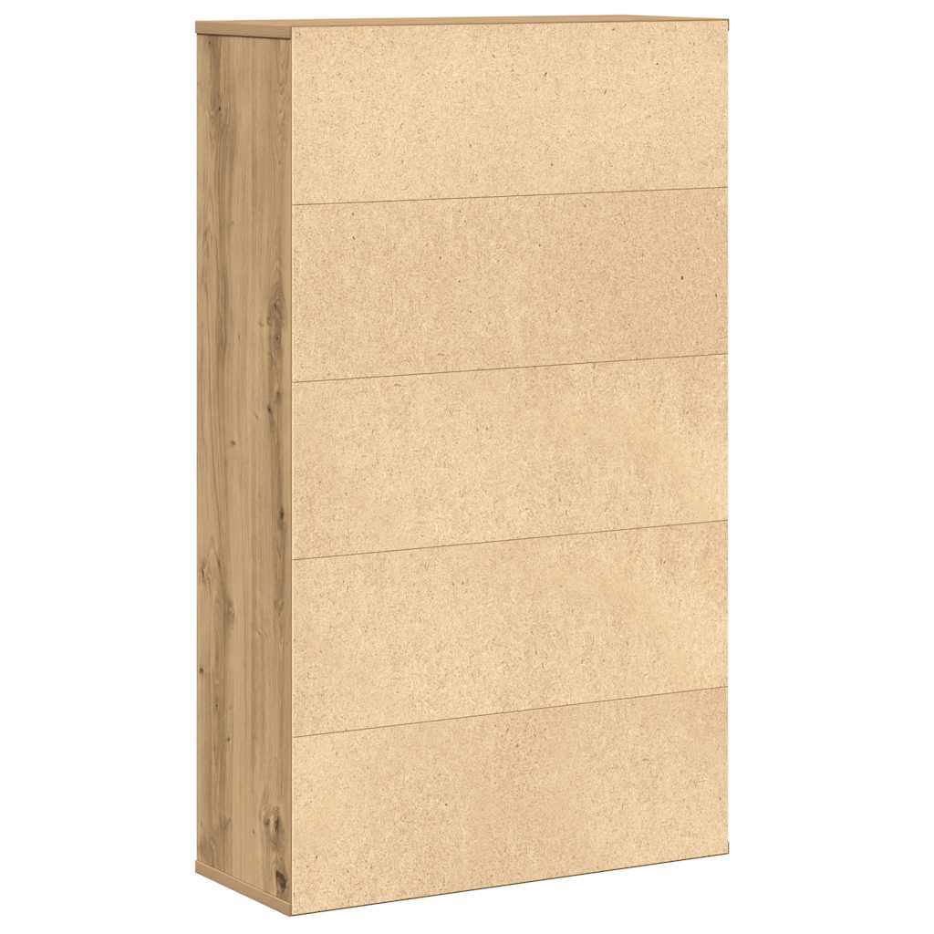 vidaXL Βιβλιοθήκη Αρτισιανή Δρυς 60x24x101,5 εκ. Επεξ. Ξύλο