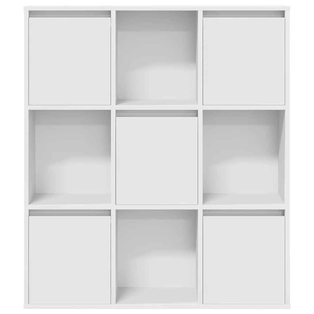 vidaXL Βιβλιοθήκη Λευκή 89x24x101,5 εκ. από Επεξεργασμένο Ξύλο