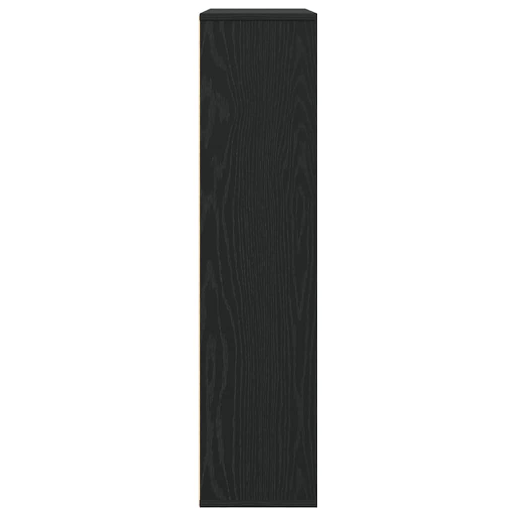 vidaXL Βιβλιοθήκη Μαύρη Δρυς 89x24x101,5 εκ. Κατασκευασμένο ξύλο