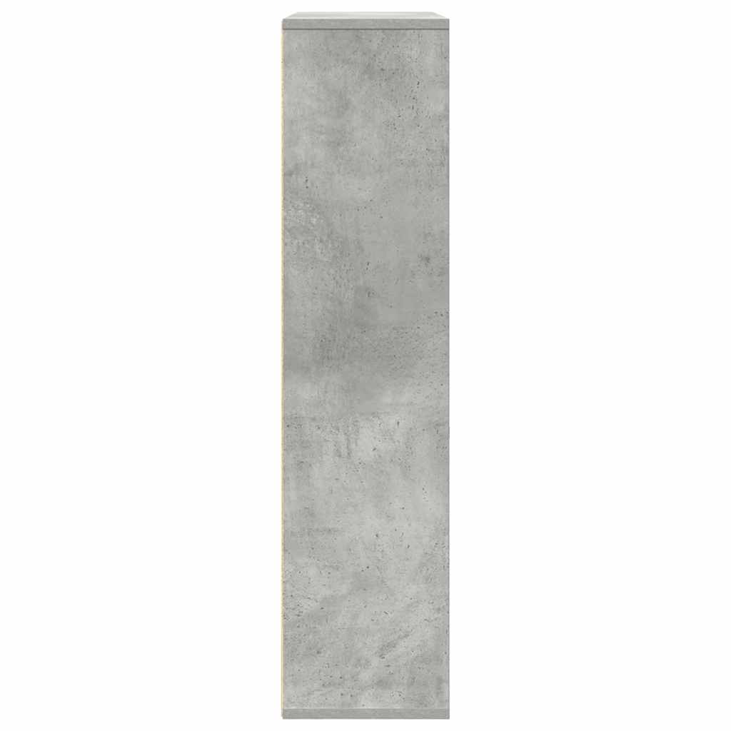 vidaXL Βιβλιοθήκη Γκρι Σκυροδέματος 89x24x101,5 εκ. Επεξεργ. Ξύλο