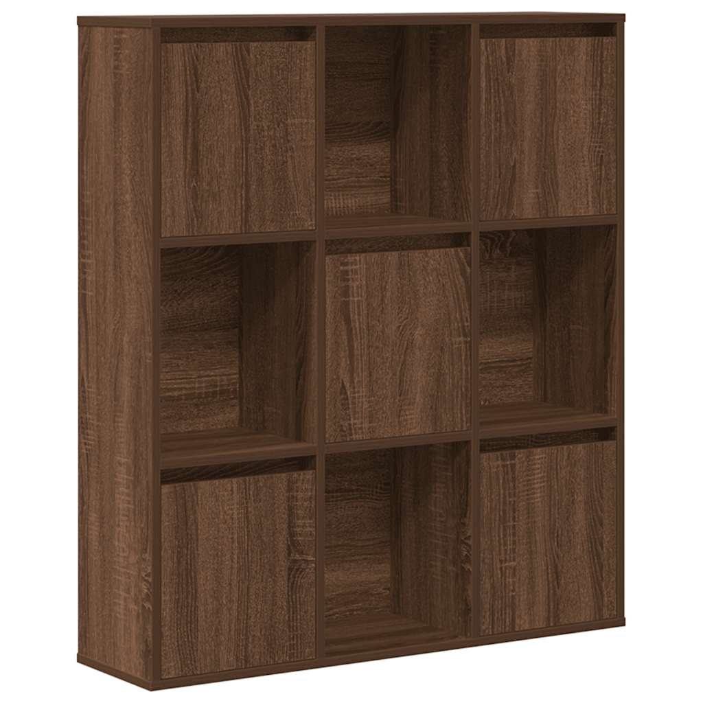 vidaXL Βιβλιοθήκη Καφέ Δρυς 89x24x101,5 εκ. από Επεξεργασμένο Ξύλο
