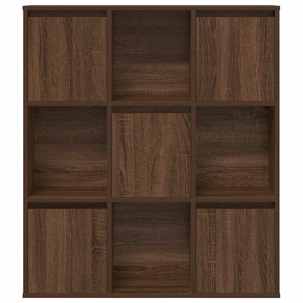 vidaXL Βιβλιοθήκη Καφέ Δρυς 89x24x101,5 εκ. από Επεξεργασμένο Ξύλο