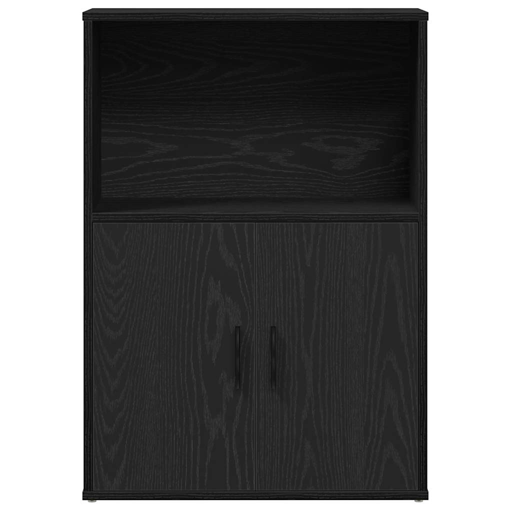 vidaXL Βιβλιοθήκη Μαύρη Δρυς 60x24x85 εκ. Κατασκευασμένο ξύλο
