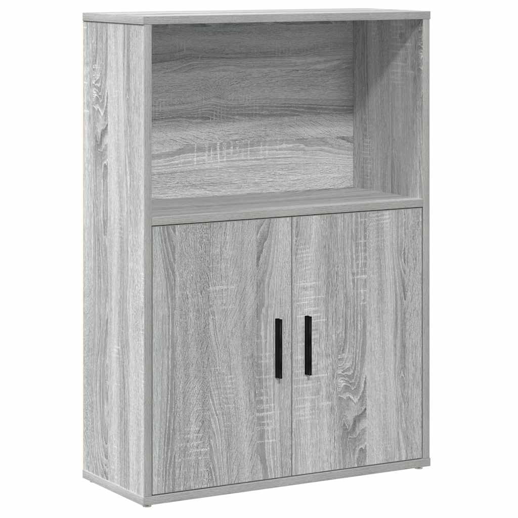 vidaXL Βιβλιοθήκη Γκρι Sonoma 60x24x85 εκ. από Επεξεργασμένο Ξύλο