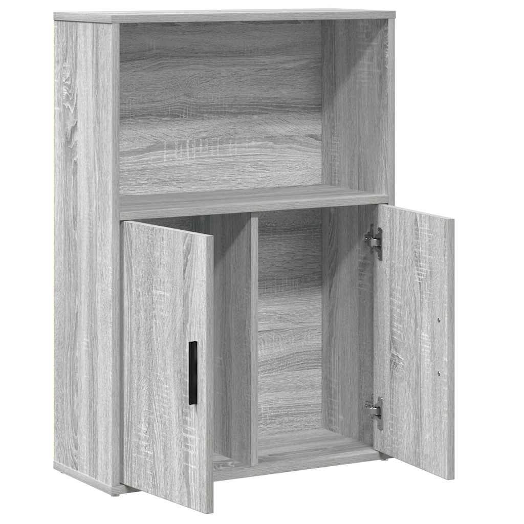 vidaXL Βιβλιοθήκη Γκρι Sonoma 60x24x85 εκ. από Επεξεργασμένο Ξύλο