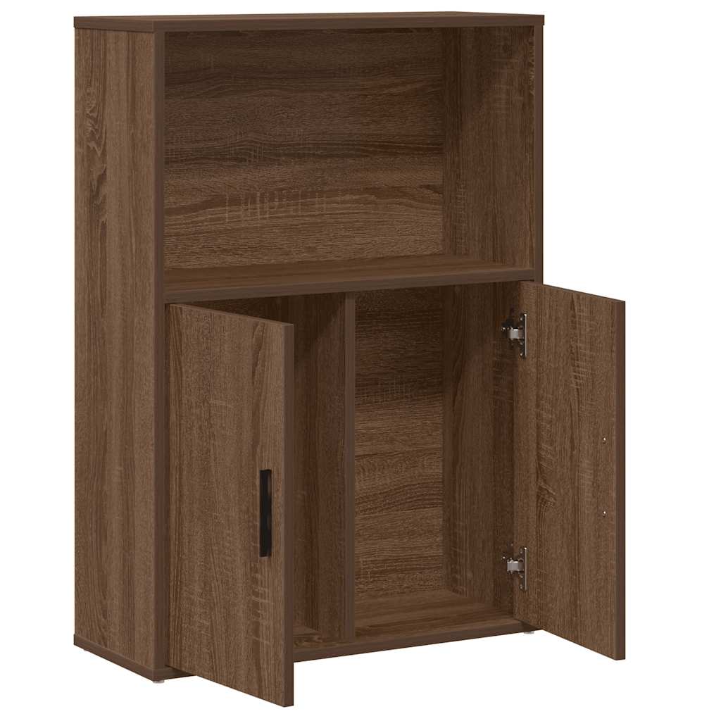 vidaXL Βιβλιοθήκη Καφέ Δρυς 60x24x85 εκ. από Επεξεργασμένο Ξύλο