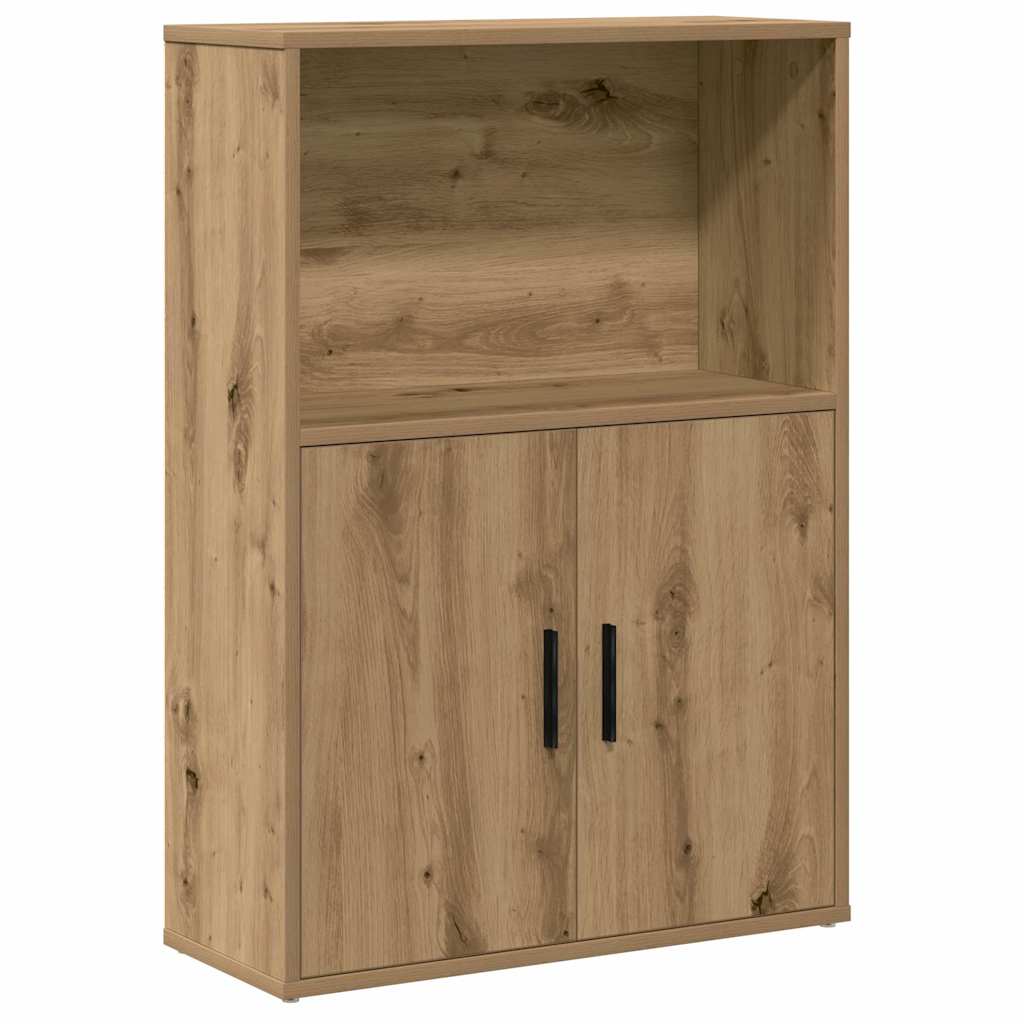 vidaXL Βιβλιοθήκη Αρτισιανή Δρυς 60x24x85 εκ. Επεξ. Ξύλο