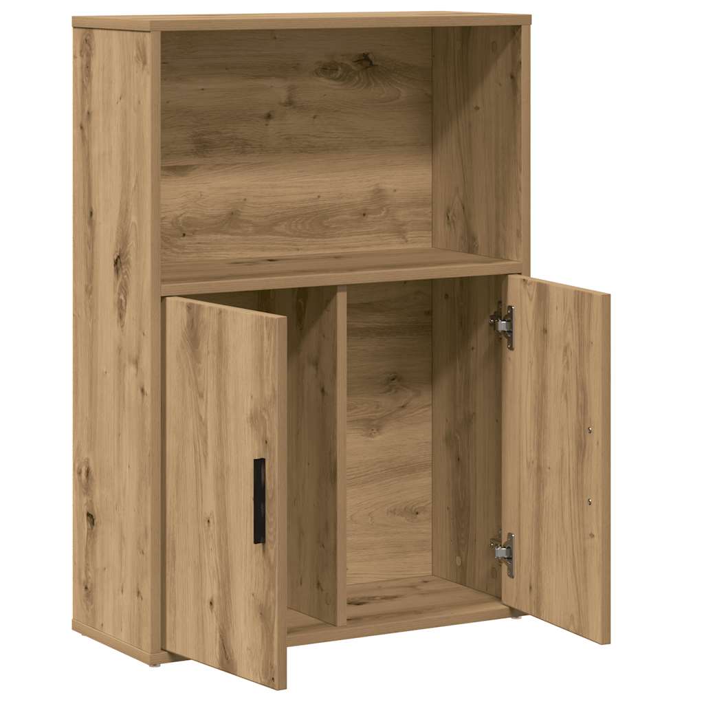 vidaXL Βιβλιοθήκη Αρτισιανή Δρυς 60x24x85 εκ. Επεξ. Ξύλο