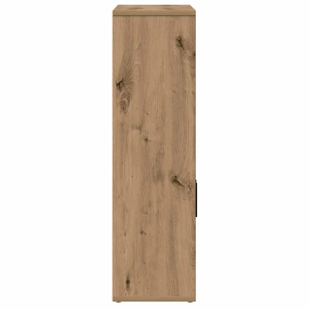 vidaXL Βιβλιοθήκη Αρτισιανή Δρυς 60x24x85 εκ. Επεξ. Ξύλο