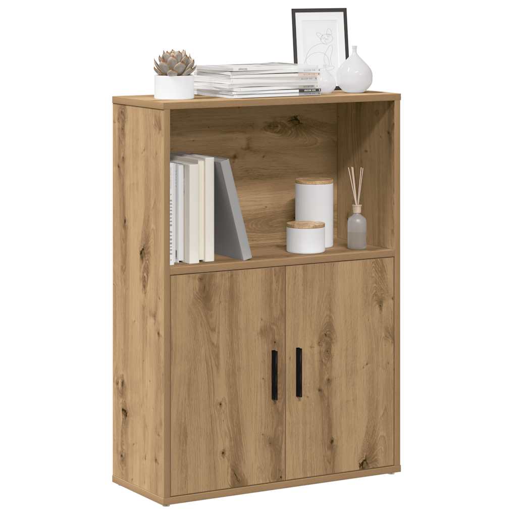 vidaXL Βιβλιοθήκη Αρτισιανή Δρυς 60x24x85 εκ. Επεξ. Ξύλο