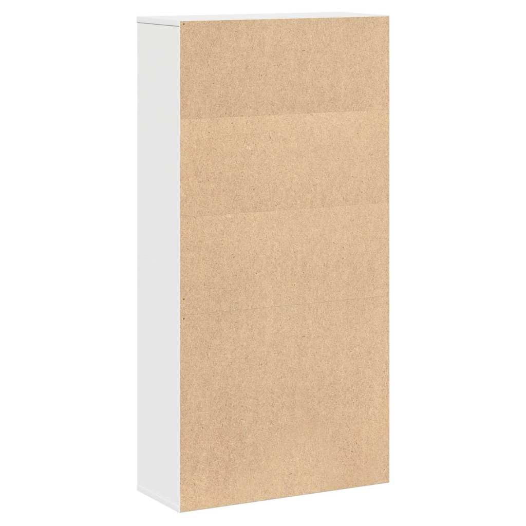 vidaXL Βιβλιοθήκη Λευκή 60x24x120 εκ. από Επεξεργασμένο Ξύλο
